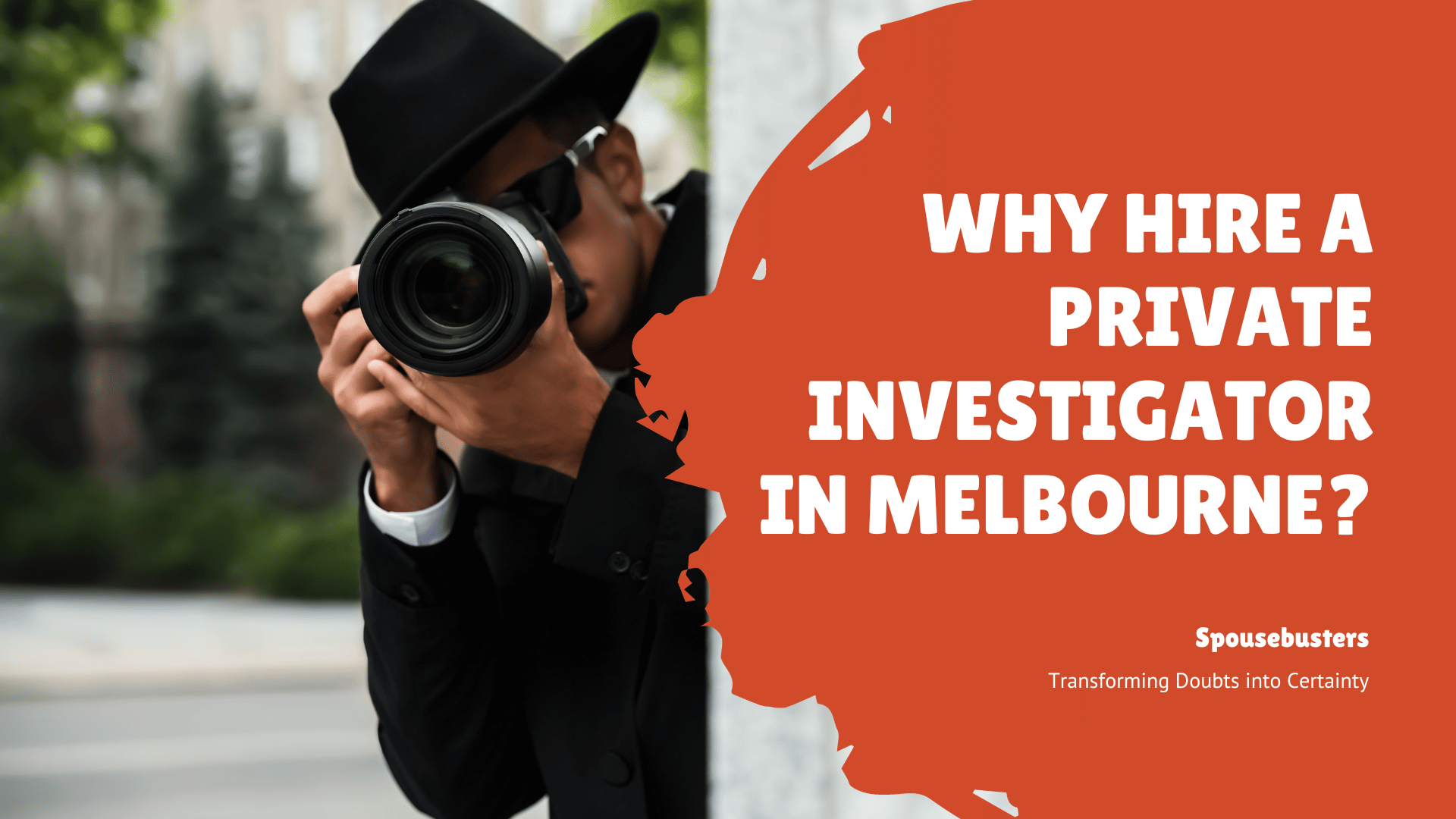 Private investigator discreetly surveilling in Melbourne's urban landscape.