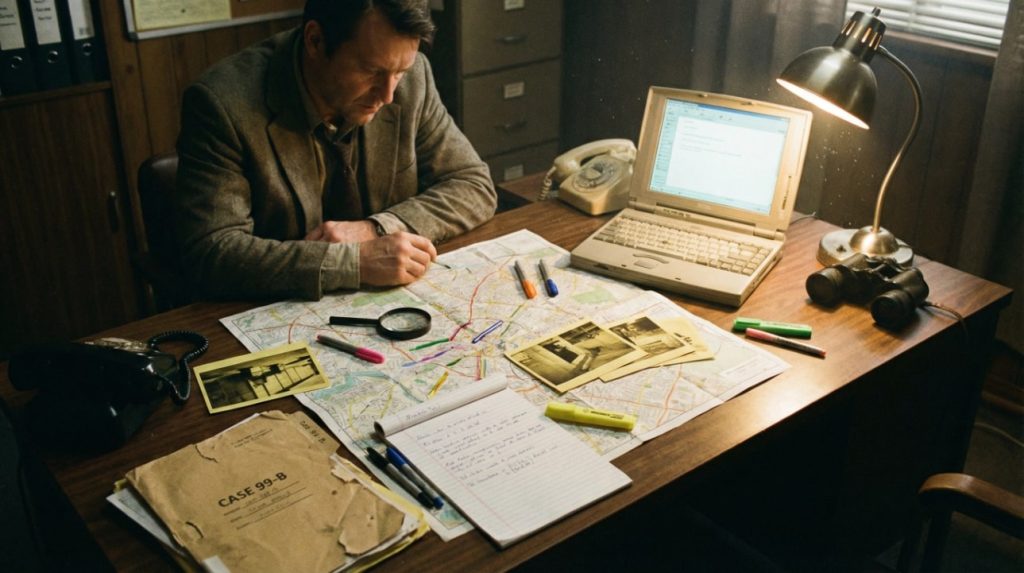 lient consulting with a licensed private investigator in Australia, discussing experience, legal limits, confidentiality, and the right approach for their case.