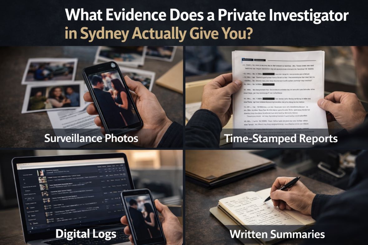 What Evidence Does a Private Investigator in Sydney Actually Give You