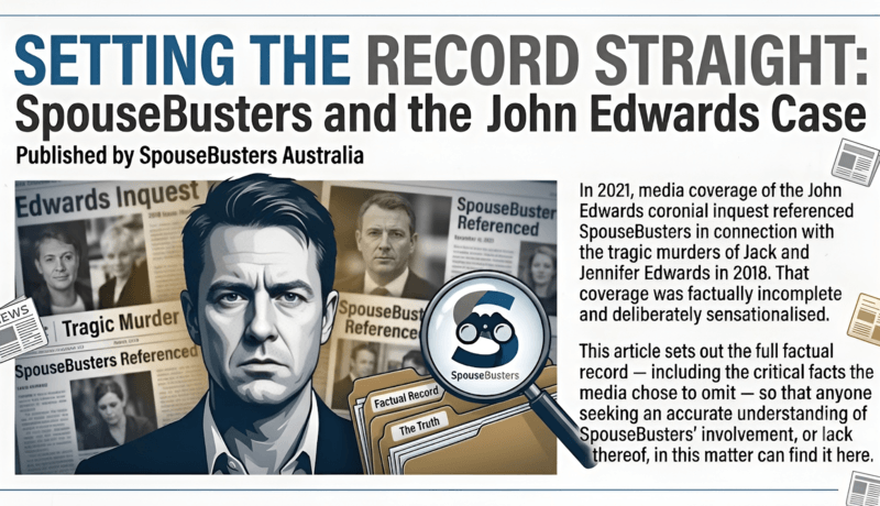 Setting the Record Straight: SpouseBusters and the John Edwards Case